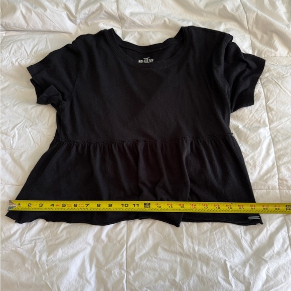 Hollister Peplum Baby Tee Black Size XS - Picture 5 of 12